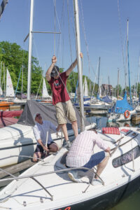 Mast stellen